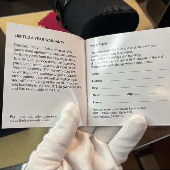 DESIGNER ADEE KAYE BEVERLY HILLS FACETTA AUSTRIAN CRYSTAL WATCH BRAND NEW - Picture 11 of 13